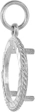 Load image into Gallery viewer, 925 Sterling Silver Three Cent Bezel Prong Back Rope Edge 14 mm Coins
