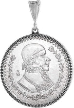 Load image into Gallery viewer, 925 Sterling Silver Mexican 1 Peso Bezel 34 mm Coins Prong Back Illusion Edge
