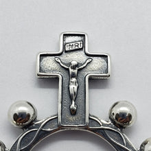 Load image into Gallery viewer, 925 Sterling Silver Rosary Ring One Mystery Single Decade Ring Rosary
