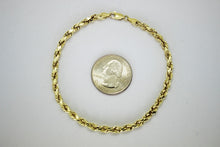 Load image into Gallery viewer, 10K SOLID GOLD ROPE CHAIN YELLOW NECKLACE 1.5MM ~ 5MM 16" ~ 30" FOR MEN WOMEN
