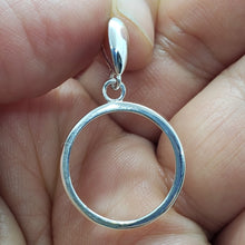 Load image into Gallery viewer, 925 Sterling Silver Penny Bezel 19 mm Coins Prong Back Round Edge 1 Cent No Coin
