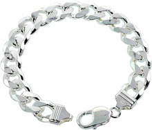 Load image into Gallery viewer, 925 Sterling Silver Thick Curb Cuban Link Chain Necklaces Men 11mm 18"-36"

