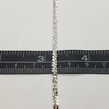 Load image into Gallery viewer, Sterling Silver Sparkle Rock Chain Necklaces &amp; Bracelets 2.5mm Diamond Cut 7-24"
