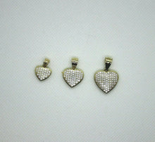 Load image into Gallery viewer, Authentic 10K Yellow Gold Sparkling Heart Pendant for Girl Women 2 Colors
