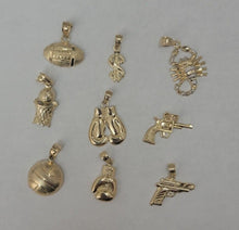 Load image into Gallery viewer, 10K Solid Real Gold Pendant Charm Various Styles Designs Special Clearance Sale
