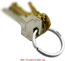 Load image into Gallery viewer, 925 Sterling Silver Split Ring Keyring Key Chain High Quality 1 1/4inch 33mm
