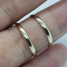 Load image into Gallery viewer, 2mm 10K Solid Yellow Gold Plain Knuckle Band Simple Ring Women Sizes 2 to 7.5
