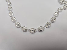 Load image into Gallery viewer, 925 Sterling Silver Puffed Anchor Mariner Chain Necklace Bracelet 7mm 7" to 18"
