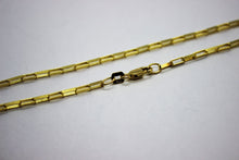 Load image into Gallery viewer, 14K Solid Yellow Gold Box Open Link Chain Necklace 1.5mm or 2mm 16" - 24"
