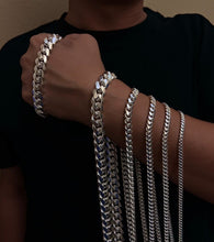 Load image into Gallery viewer, 925 Sterling Sliver Miami Cuban Chain Necklace Bracelet 2mm~8.3mm Size 7"~30"
