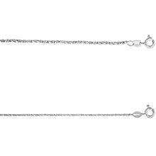 Load image into Gallery viewer, 925 Sterling Silver Twisted Box Chain Necklace Women 1mm to 1.5mm 16" to 30"
