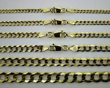 Load image into Gallery viewer, 10K Solid Gold Cuban Link Necklace Chain Bracelet for Men Women 3mm~14mm 7"~30"
