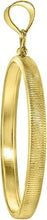 Load image into Gallery viewer, Gold Filled SILVER EAGLE Bezel 40.7mm Screw Top Coin Edge 1 oz Coin NOT Included
