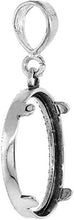 Load image into Gallery viewer, Sterling Silver Penny Bezel 19mm Coins Prong Back Illusion Edge 1 Cent Six Pence
