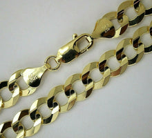 Load image into Gallery viewer, 10K Solid Gold Cuban Link Chain Necklace Bracelet Men Women 2.5mm~14mm 7"~30"
