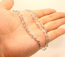 Load image into Gallery viewer, Stainless Steel Miniature Coffee Bean Chain Necklace 2.5mm, Sizes 16-24 Inches
