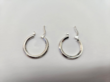 Load image into Gallery viewer, 2mm Thick Sterling Silver 18mm Endless Hoop Earrings 3/4 inch Round Ageless
