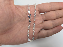 Load image into Gallery viewer, 925 Sterling Silver Solid Cable Link Chain Necklace Bracelet 3.8mm 7" to 30"
