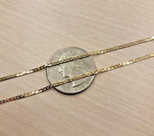 Load image into Gallery viewer, 10K Solid Yellow Gold Curb Cuban Link Chain Necklace 2mm 16"~30"

