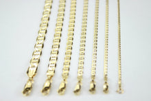 Load image into Gallery viewer, Authentic 10K Solid Yellow Gold Mariner Necklace Link Chain 2mm-7.5mm 16"~30"
