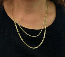 Load image into Gallery viewer, 10K Yellow Gold Solid Cuban Link Chain Curb Necklace Bracelet 1.8mm-10mm 7"~30"
