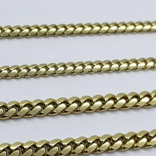 Load image into Gallery viewer, 14K Hollow Yellow Gold Miami Cuban Link Chain Necklace 3.5mm Size 22"~30"
