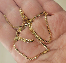 Load image into Gallery viewer, 10K Solid Yellow Gold Curb Cuban Link Chain Necklace Lobster Lock 2mm 16"~30"
