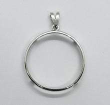 Load image into Gallery viewer, 925 Sterling Silver Mexican 1 Peso Bezel 34 mm Coins Prong Back Round Edge
