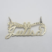 Load image into Gallery viewer, 14K Solid Yellow Gold Personalized/Custom Name Pendant with/out Singapore chain
