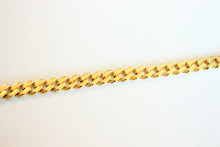 Load image into Gallery viewer, 10K Yellow Gold Hollow Miami Necklace Chain Bracelet 6.5mm
