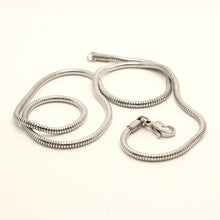 Load image into Gallery viewer, Stainless Steel Snake Chain Necklace 1/16 Inch Wide, Sizes 18-30 Inches
