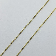 Load image into Gallery viewer, 14K Solid Yellow Gold Very Thin Cable Link Chain Necklace 0.75mm, 16" 18" 20"
