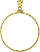 Load image into Gallery viewer, Gold Filled SILVER EAGLE Bezel 40.7mm Screw Top Coin Edge 1 oz Coin NOT Included
