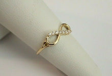 Load image into Gallery viewer, 14K Yellow Gold Infinity Ring for Ladies Woman Girl
