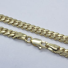 Load image into Gallery viewer, 10K SOLID YELLOW GOLD 4mm Width MIAMI CUBAN LINK CHAIN Necklace Length 20" - 30"
