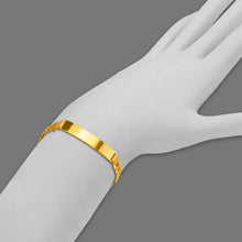 Load image into Gallery viewer, 14K Yellow Gold ID Bracelet 8mm ID 8mm Wide Curb Light Chain 8" 8.5" Engraving
