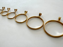 Load image into Gallery viewer, Authentic 14k Gold Filled Screw Top Bezel with Coin Edge 6 Sizes

