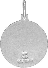 Load image into Gallery viewer, Sterling Silver Medical Alert Necklace Round Italy 3/4 inch Charm w/out Chain
