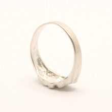 Load image into Gallery viewer, 925 Sterling Silver Diamond Cut Finish Nugget Ring Band 5/16 Inch Wide Size 5-13
