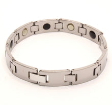 Load image into Gallery viewer, Tungsten Carbide Triangular Faceted Magnetic Therapy Bracelet, 3/8 Inch Wide
