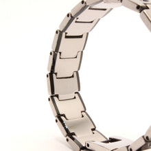 Load image into Gallery viewer, Tungsten Carbide Black Edge Bar Links Magnetic Therapy Bracelet 1/2 Inch Wide
