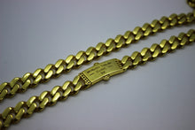 Load image into Gallery viewer, 10K Yellow Gold Miami Cuban Monaco Chain 7.5-9mm Necklace Bracelet 7"-30" Hollow
