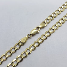 Load image into Gallery viewer, 10K Yellow Gold Solid Cuban Link Chain Curb Necklace Bracelet 5mm, 7"~30"
