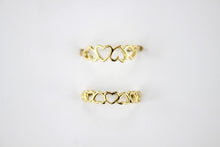 Load image into Gallery viewer, Authentic 14K Yellow Gold Heart Ring Sizes 5-13 for Women Ladies Girls
