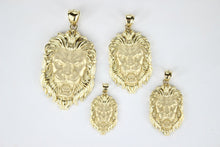 Load image into Gallery viewer, 10K Yellow Gold Lion Head Pendant [4 Sizes]
