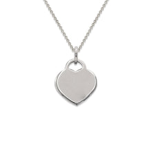 Load image into Gallery viewer, 14K Gold Plain Simple Heart Pendant Disc Pendant Charm [Engraving Available]
