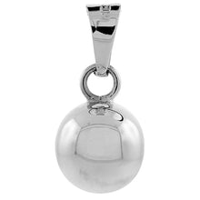 Load image into Gallery viewer, 925 Sterling Silver High Polished Harmony Ball Pendant 9/16 (14mm) Inch Tall
