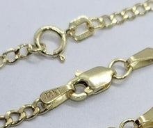 Load image into Gallery viewer, 10K Yellow Gold Hollow Cuban Curb Chain Link Necklace Bracelet 2mm 2.5mm 7"~30"
