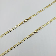 Load image into Gallery viewer, 10K Solid Yellow Gold Mariner Anchor Link Chain Necklace 3mm Men Women 16"~30"
