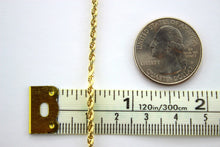 Load image into Gallery viewer, Authentic 14K Solid Yellow Gold Rope Twist Link Chain Necklace 2.5mm x 16" ~ 30"
